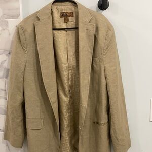Men’s tan dress coat